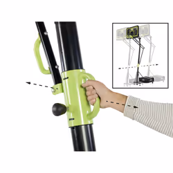EXIT Galaxy portable basketball backboard on wheels - black edition