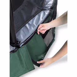 EXIT Elegant ground trampoline 214x366cm with Economy safety net - green - Additional view 4