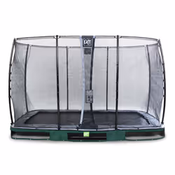 EXIT Elegant ground trampoline 244x427cm with Economy safety net - green, Sunken trampoline, Rectangular, 120 kg, 3 yr(s), Sa ...