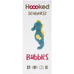 Hoooked Amigurumi DIY Kit W/Eco Barbante Yarn-Seahorse Bubbles Lagoon PAK13681