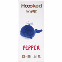 Hoooked Amigurumi DIY Kit W/Eco Barbante Yarn-Whale Pepper PAK137