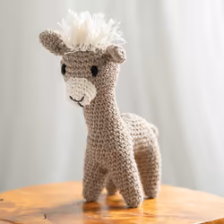 Hoooked Crochet Kit - Laurie The Llama - cute amigurumi llama - intermediate kit