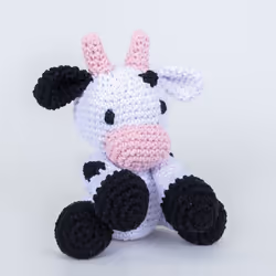 Hoooked Crochet Kit - Kirby The Cow - cute amigurumi cow - easyish kit