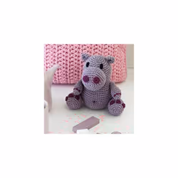 DIY Crochet Kit Hippo Hugo