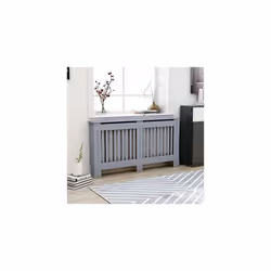 vidaXL Radiator cover Heater cover cabinet Shelf Household Appliance H