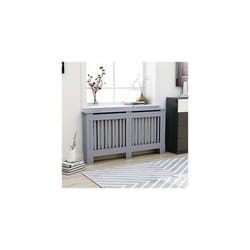 vidaXL Radiator cover Heater cover cabinet Shelf Household Appliance H