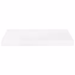 vidaXL High Gloss White Floating Wall Shelf  Quality Honeycomb MDF & Metal Frame  19.7""""x9.1""""x1.5"""" Dimensions  Invisible Mounting System