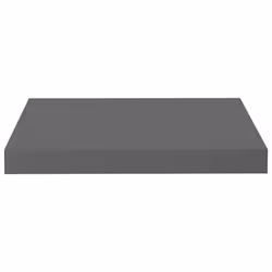 vidaXL High Gloss Gray Floating Wall Shelf - Modern 15.7""""x9.1""""x1.5"""" Honeycomb MDF and Metal Frame Wall Mounted Shelf for Home Decor