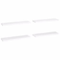 vidaXL Floating Wall Shelves Set of 4 Honeycomb MDF and Metal Frame Gray Easy Install Modern Decoration Versatile and D ...