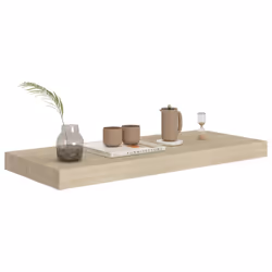 vidaXL Floating Wall Shelf - Modern Style Home Display Decor - Honeycomb MDF/Metal - Easy Assembly - Brown Oak Color - 23.6""""x9.3""""x1.5""""