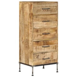vidaXL Solid Mango Wood Chest of Drawers Home Storage Cabinet Organiser Unit