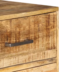 vidaXL Solid Mango Wood Chest of Drawers Home Storage Cabinet Organiser Unit - Additional view 4