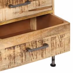 vidaXL Solid Mango Wood Chest of Drawers Home Storage Cabinet Organiser Unit - Additional view 6