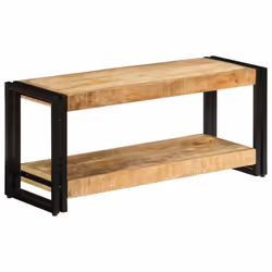 vidaXL Solid Mango Wood TV Cabinet 90cm HiFi Stand Sideboard Entertainment - Additional view 9