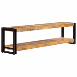 vidaXL Solid Mango Wood TV Cabinet 150cm HiFi Stand Sideboard Entertainment
