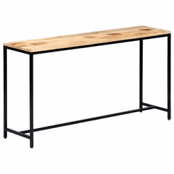 vidaXL Solid Rough Mango Wood Console Table 140cm Side Dressing Display Stand