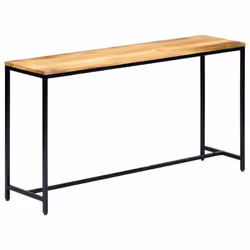 vidaXL Solid Rough Mango Wood Console Table 140cm Side Dressing Display Stand - Additional view 7