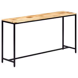 vidaXL Solid Rough Mango Wood Console Table 140cm Side Dressing Display Stand - Additional view 8