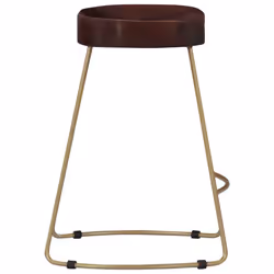 vidaXL 2x Solid Mango Wood Gavin Bar Stools 46x38x52cm Kitchen Dining Seat - Additional view 4