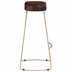 vidaXL 2x Solid Mango Wood Gavin Bar Stools 45x40x78cm Kitchen Dining Seat - Additional view 4