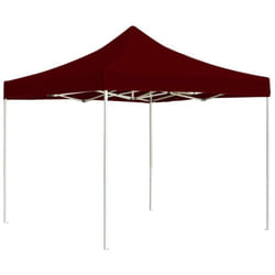vidaXL Professional Folding Party Tent Aluminium 3x3m Wine Red Canopy Gazebo