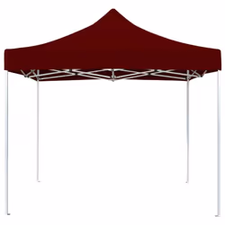 vidaXL Professional Folding Party Tent Aluminium 3x3m Wine Red Canopy Gazebo