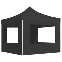 vidaXL Professional Folding Party Tent Walls Aluminium 3x3m Anthracite Canopy