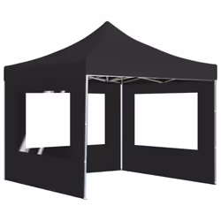 vidaXL Professional Folding Party Tent Walls Aluminium 3x3m Anthracite Canopy