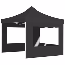 vidaXL Professional Folding Party Tent Walls Aluminium 3x3m Anthracite Canopy - Additional view 4