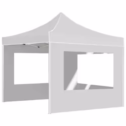 vidaXL Professional Folding Party Tent with Walls Aluminium 3x3m White Canopy - Additional view 4