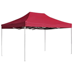 vidaXL Professional Folding Party Tent Aluminium 4.5x3m Wine Red Canopy Gazebo