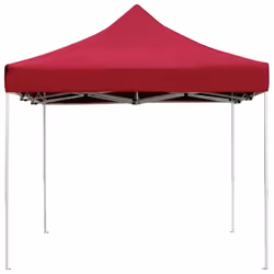 vidaXL Professional Folding Party Tent Aluminium 4.5x3m Wine Red Canopy Gazebo - Additional view 4