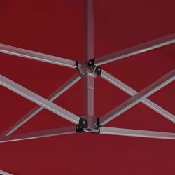 vidaXL Professional Folding Party Tent Aluminium 4.5x3m Wine Red Canopy Gazebo - Additional view 7