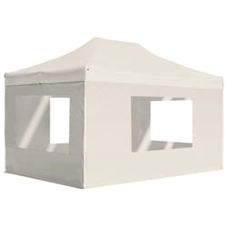 vidaXL Professional Folding Party Tent Walls Aluminium 4.5x3m Cream Canopy