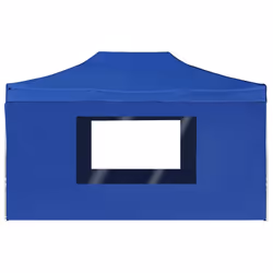 vidaXL Professional Folding Party Tent with Walls Aluminium 4.5x3m Blue Canopy - Additional view 6