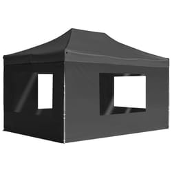 vidaXL Professional Folding Party Tent Walls Aluminium 4.5x3m Anthracite Patio
