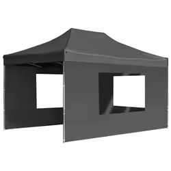 vidaXL Professional Folding Party Tent Walls Aluminium 4.5x3m Anthracite Patio