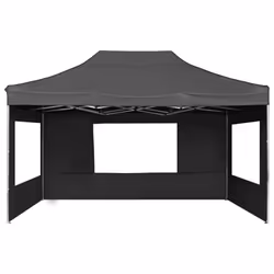 vidaXL Professional Folding Party Tent Walls Aluminium 4.5x3m Anthracite Patio