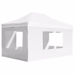 vidaXL Professional Folding Party Tent Walls Aluminium 4.5x3m White Canopy