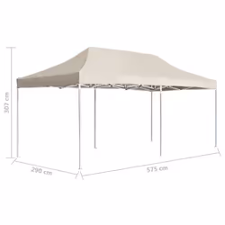 vidaXL Professional Folding Party Tent Aluminium 6x3m Cream Canopy Gazebo - Additional view 7