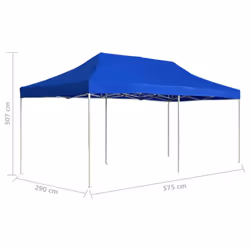 vidaXL Professional Folding Party Tent Aluminium 6x3m Blue Patio Canopy Gazebo - Additional view 7