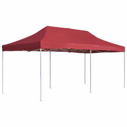 vidaXL Professional Folding Party Tent Aluminium 6x3m Wine Red Canopy Gazebo