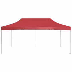 vidaXL Professional Folding Party Tent Aluminium 6x3m Wine Red Canopy Gazebo - Additional view 4