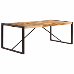 vidaXL Solid Mango Wood Dining Table Kitchen Furniture Dinner Office Desk - Additional view 10