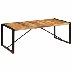 vidaXL Solid Mango Wood Dining Table Kitchen Furniture Dinner Office Desk - Additional view 6