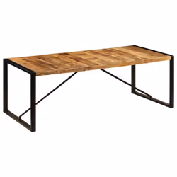 vidaXL Solid Mango Wood Dining Table Kitchen Furniture Dinner Office Desk - Additional view 8