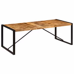 vidaXL Solid Mango Wood Dining Table Kitchen Furniture Dinner Office Desk - Additional view 9