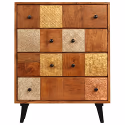 vidaXL Solid Acacia Wood Chest of Drawers Storage Cabinet Sideboard Organiser - Additional view 5