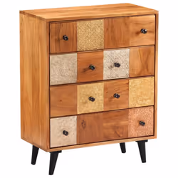 vidaXL Solid Acacia Wood Chest of Drawers Storage Cabinet Sideboard Organiser - Additional view 9