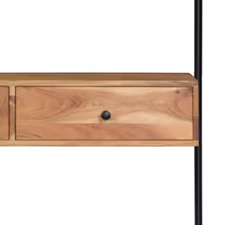 vidaXL Solid Acacia Wood Wall Desk Computer Writing Study Table Display Unit
